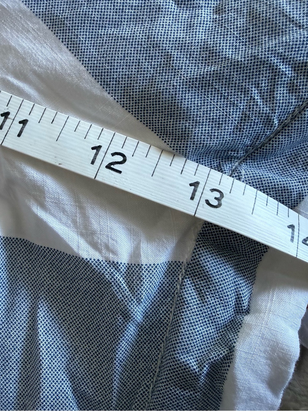 Melanie Lynne Striped Wide-Leg Linen Pants in Blue and White Size M/L - Picture 8 of 9